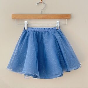 JANIE & JACK x DISNEY EUC Queen Elsa Frozen Sparkly Tulle Elastic Skirt